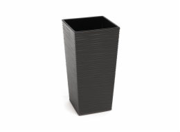 Hrnec Lamela 593-50, plast, H 35 cm, šedý