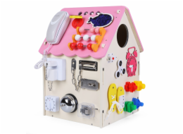 2Kids Toys Activity board Domeček růžový