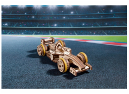 Ugears 3D dřevěné mechanické puzzle Compact Racer