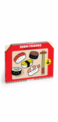 Mudpuppy Dřevěné puzzle Přátelé sushi