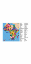 Mudpuppy Zeměpisné puzzle Mapa Afriky 70 dílků