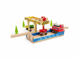 Bigjigs Rail Dřevěný Portálový jeřáb