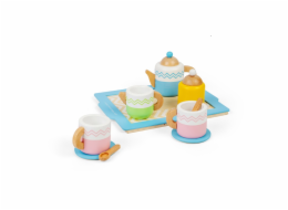 Bigjigs Toys Čajový set s podnosem