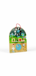 Bigjigs Toys Dřevěná motorická deska Počasí
