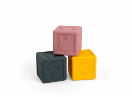 Bigjigs Toys Silikonové senzorické kostky