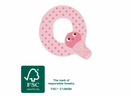 small foot Dřevěné písmeno Q