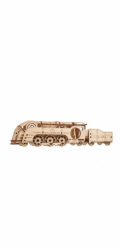 Ugears 3D dřevěné mechanické puzzle MINI Lokomotiva