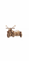 Ugears 3D dřevěné mechanické puzzle Harry Potter Hagridova létající motorka