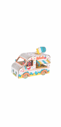 Woodcraft Dřevěné 3D puzzle Zmrzlinářské auto