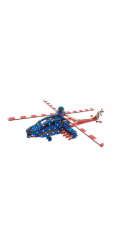 Woodcraft Dřevěné 3D puzzle Americký bojový vrtulních Apache