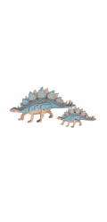 Woodcraft Dřevěné 3D puzzle Stegosarus 2 v 1