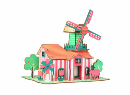 Woodcraft Dřevěné 3D puzzle Tulipánový ranč