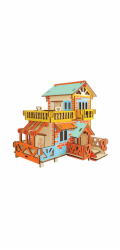 Woodcraft Dřevěné 3D puzzle Venkovská chata