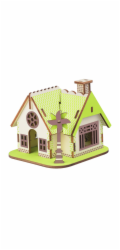 Woodcraft Dřevěné 3D puzzle Dům Ellie