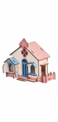 Woodcraft Dřevěné 3D puzzle Čokoládový dům