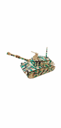 Woodcraft Dřevěné 3D puzzle Velký tank