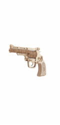 Woodcraft Dřevěné 3D puzzle Revolver M19
