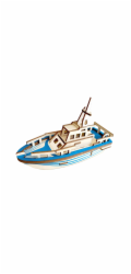 Woodcraft Dřevěné 3D puzzle Loď