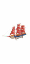 Woodcraft Dřevěné 3D puzzle Evropská plachetnice