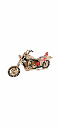 Woodcraft Dřevěné 3D puzzle Motorka HD I barevná