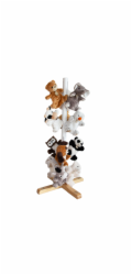 Doudou Dřevěný displej k zavěšení maňásků 108 cm