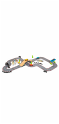 Bigjigs Rail Dřevěná autodráha závodní den