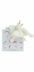 Doudou Dárková sada - plyšový muchláček jednorožec  22 cm