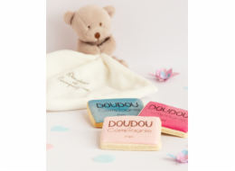 Doudou Dárková sada - medvídek s muchláčkem 10 cm