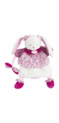 Doudou Plyšový maňásek zajíček růžový 28 cm