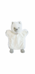 Doudou Plyšový maňásek bílý vlk 25 cm