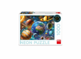 Dino Puzzle Planety neon 1000 dílků