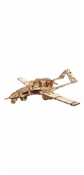 Ugears 3D dřevěné mechanické puzzle Bojový dron Bayraktar TB2