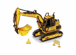 RoboTime dřevěné 3D puzzle Bagr