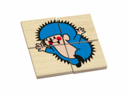Detoa Dřevěné puzzle Krtek