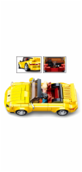 Sluban ModelBricks M38-B1097 Německý žlutý sportovní vůz