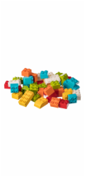 L-W Toys Sada kostek pro nejmenší stavitele 2. 50 ks