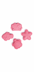 Bigjigs Toys Silikonové formičky růžové Coral