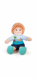 Bigjigs Toys Látková panenka Robin 30 cm