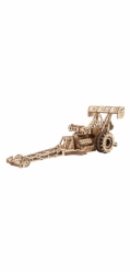 Ugears 3D dřevěné mechanické puzzle Závodní auto (dragster)