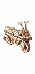 Ugears 3D dřevěné mechanické puzzle Skládací skútr