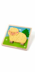 Bigjigs Toys Vkládací puzzle Ovečka
