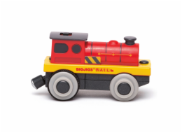 Bigjigs Rail Elektrická lokomotiva Červený silák
