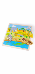Bigjigs Toys Vkládačka se zvukem Safari