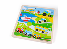 Bigjigs Toys Vkládačka se zvukem Doprava