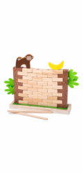 Bigjigs Toys Dřevěná motorická hra Padající džungle