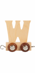small foot Dřevěný vláček vláčkodráhy abeceda písmeno W