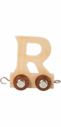 small foot Dřevěný vláček vláčkodráhy abeceda písmeno R