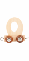 small foot Dřevěný vláček vláčkodráhy abeceda písmeno O
