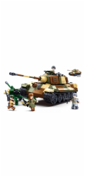 Sluban Bitva o Budapešť M38-B0980 Německý těžký tank Tiger II 2 v 1