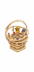 RoboTime 3D dřevěná skládačka hrací skříňky Historický orloj